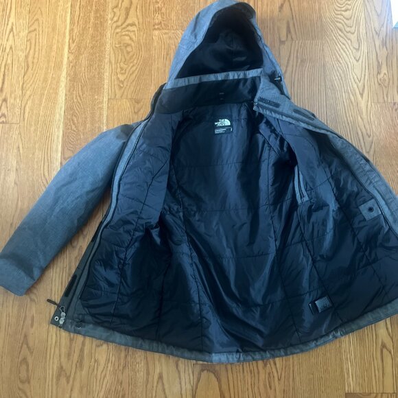 NORTHFACE Woman;s Shell Parka Grey Size S - Picture 2 of 6
